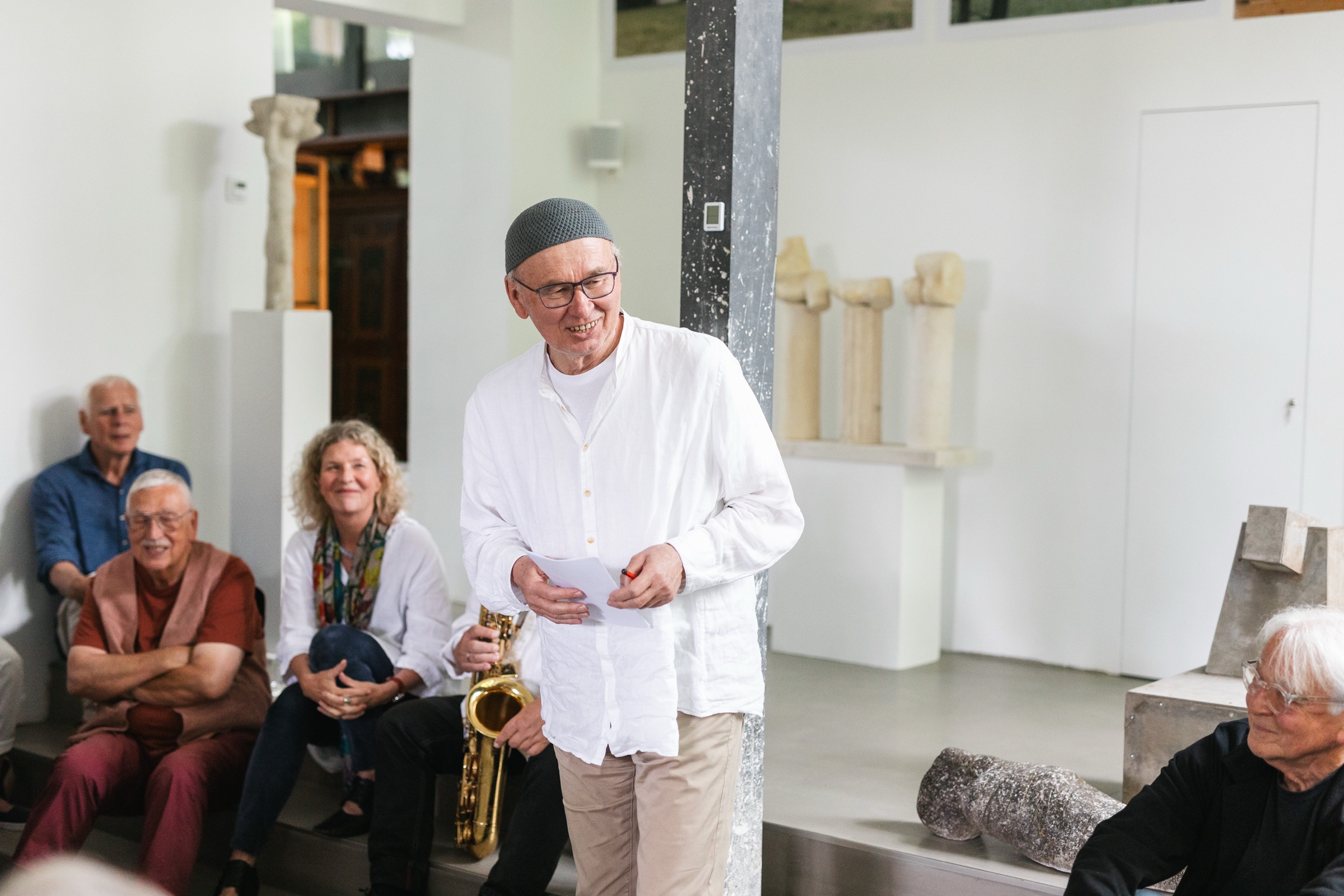 Warnfried Altmann mit Saxophon